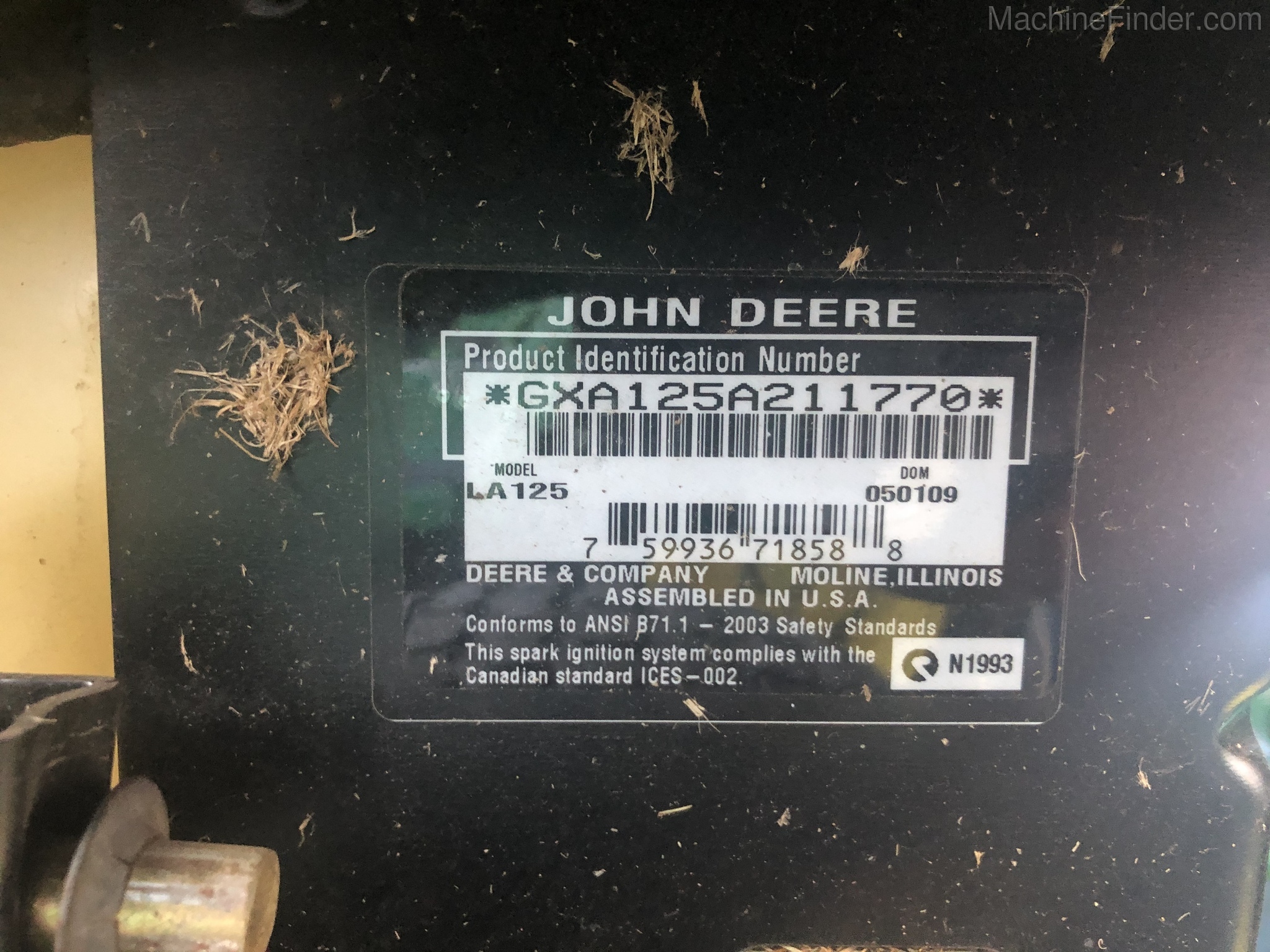2009 John Deere LA125 Image 7