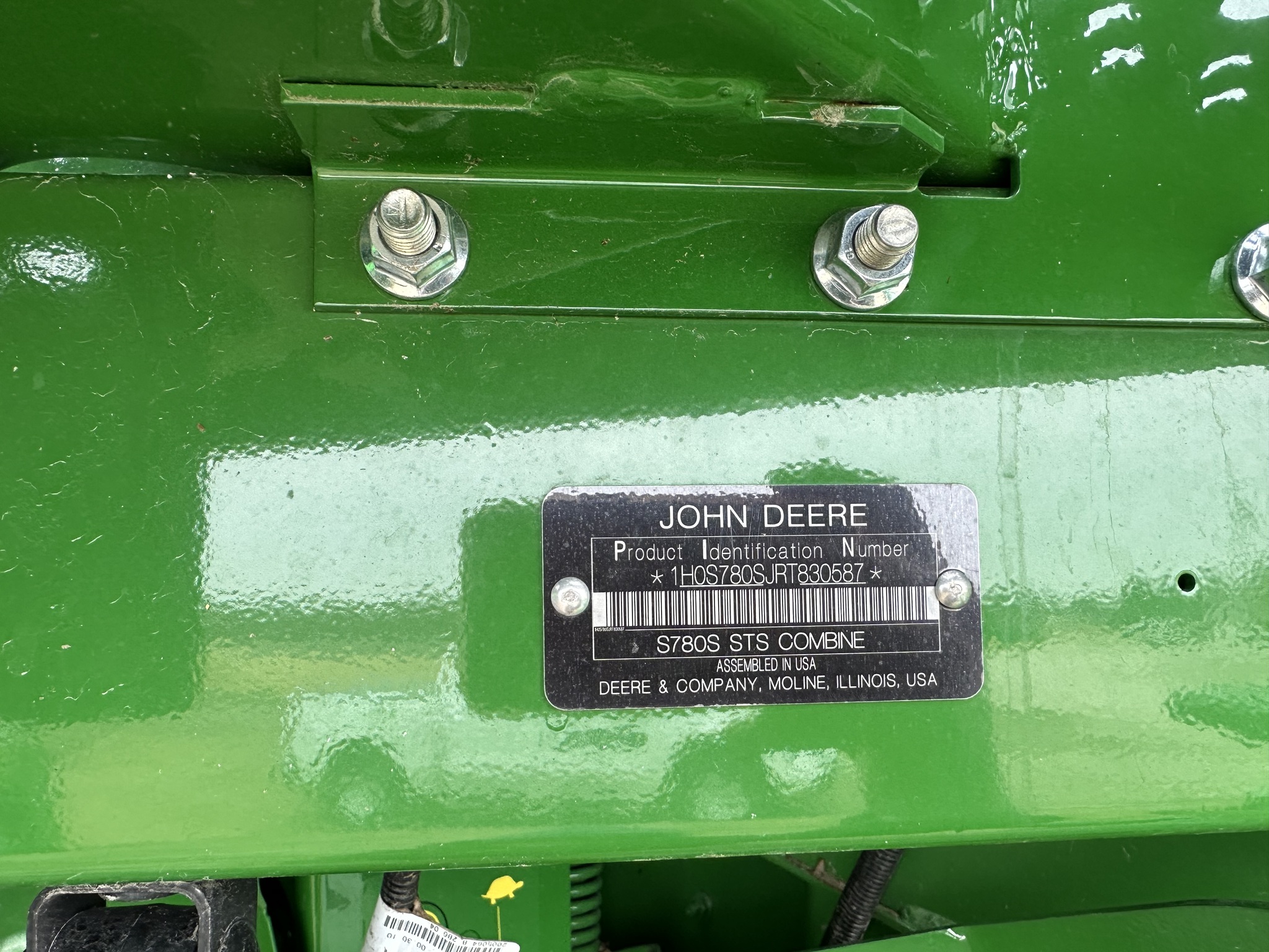  2024 John Deere S780 at Heritage Tractor in Monmouth, IL