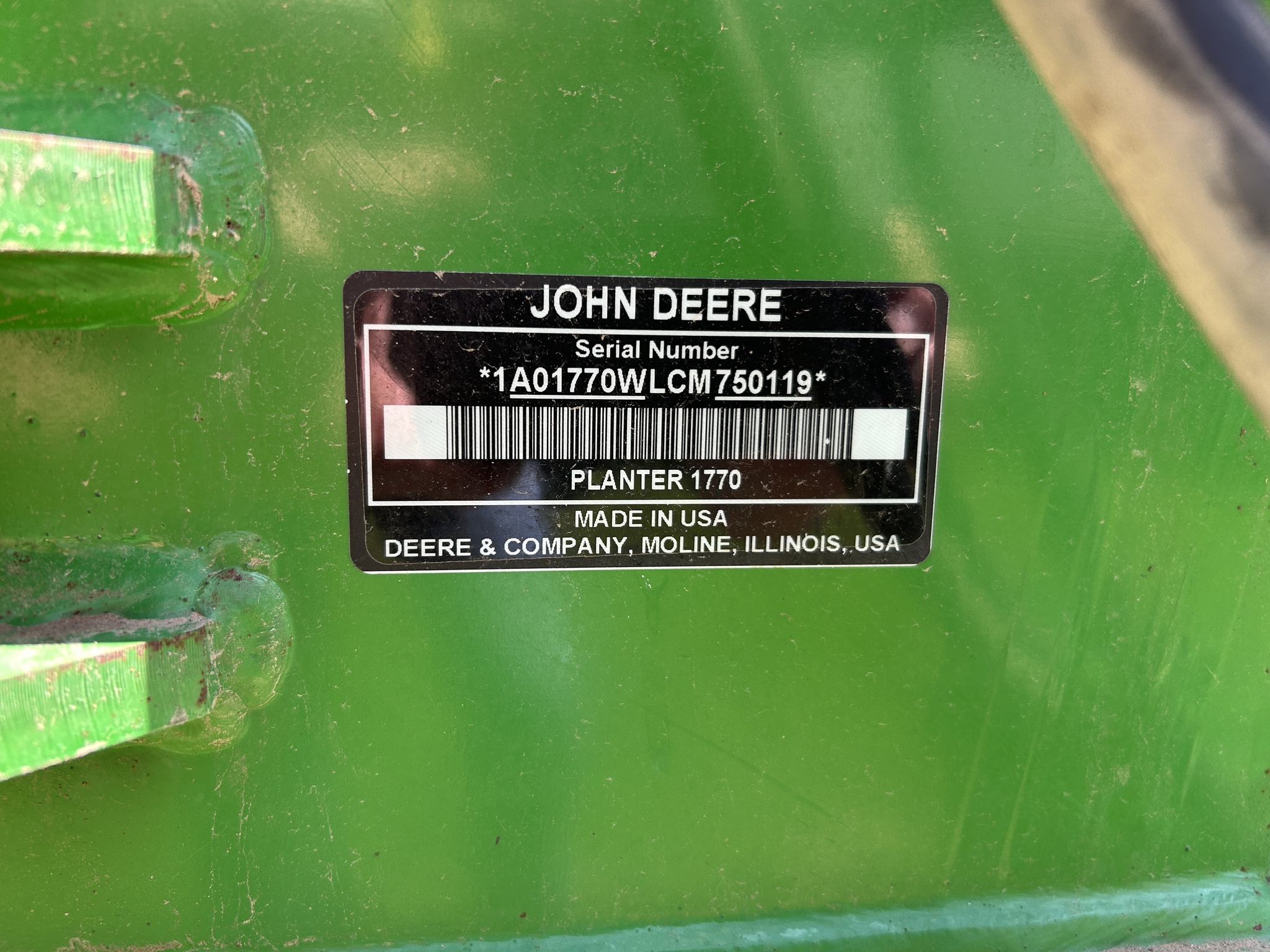2012 John Deere 1770NT Image 7