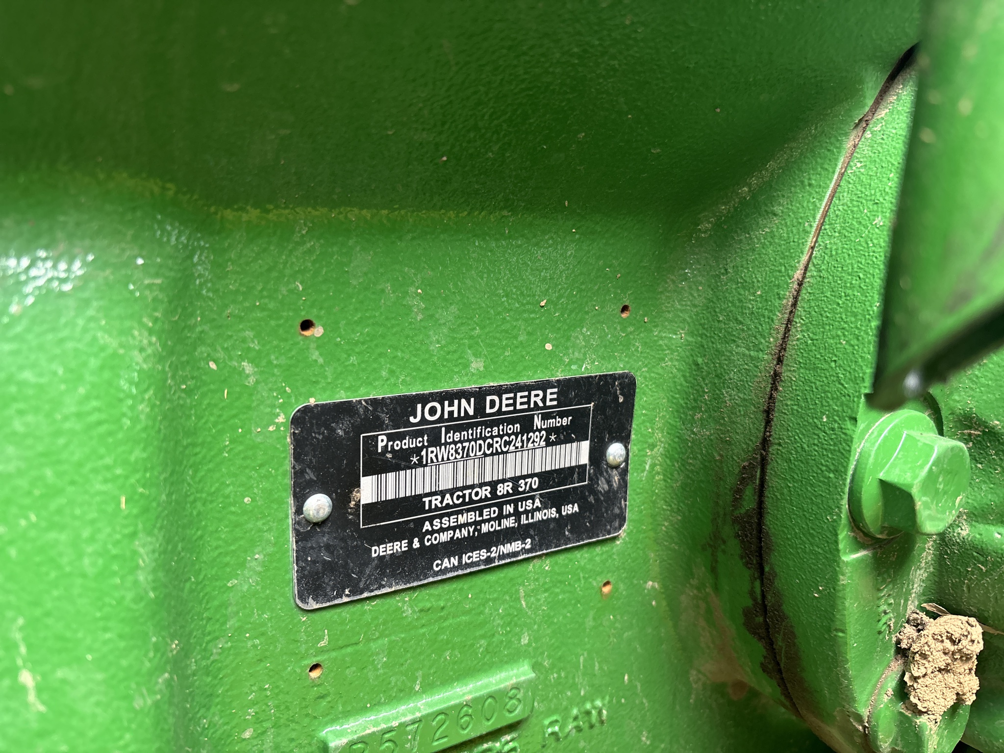 Used 2024 John Deere 8R 370 Row Crop Tractors at Koenig Equipment in Urbana, OH - PhotoXL20