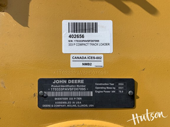 Photo of 2025 John Deere 333 P