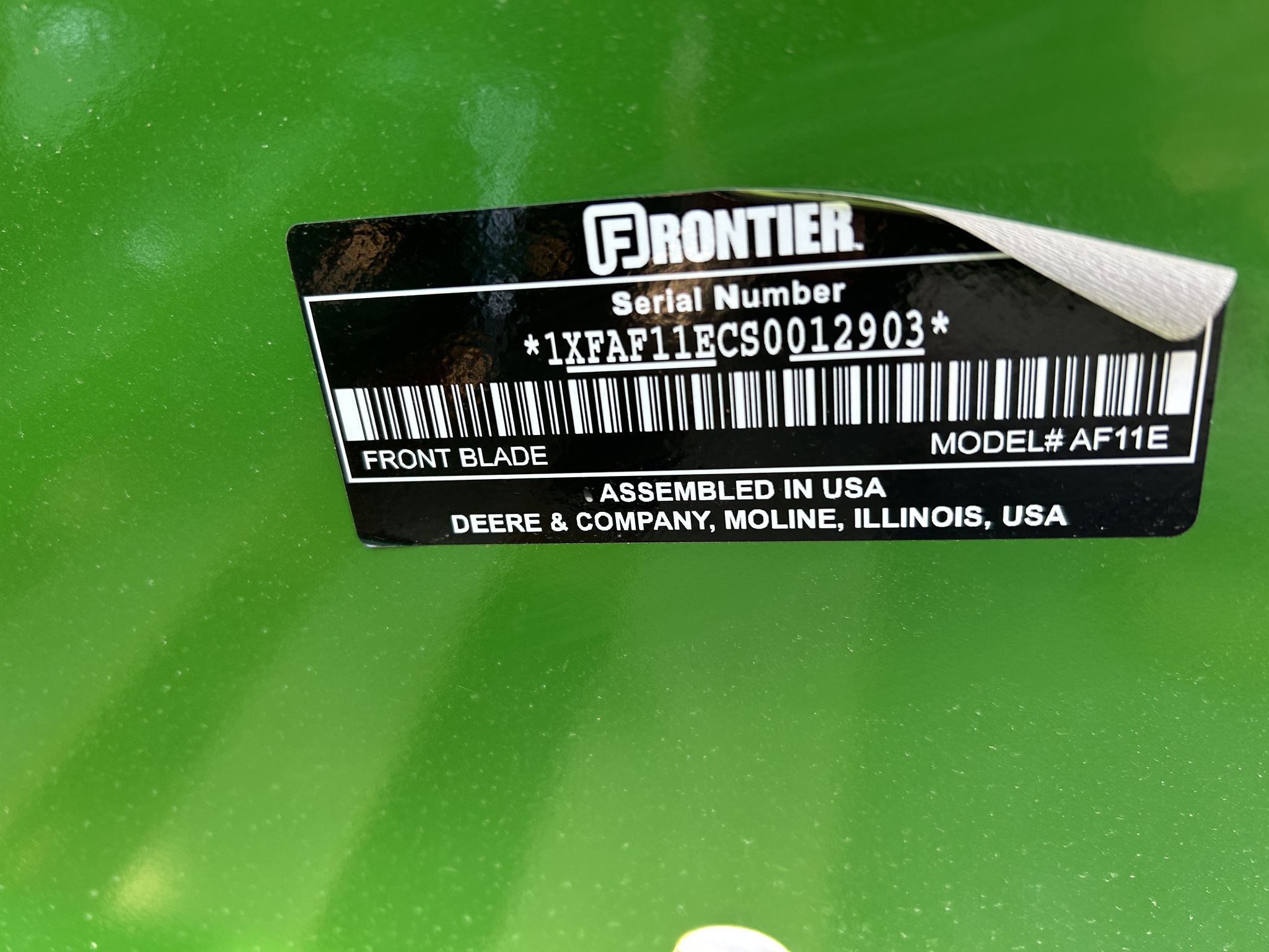  2025 Frontier AF11E at Heritage Tractor in Aledo, IL