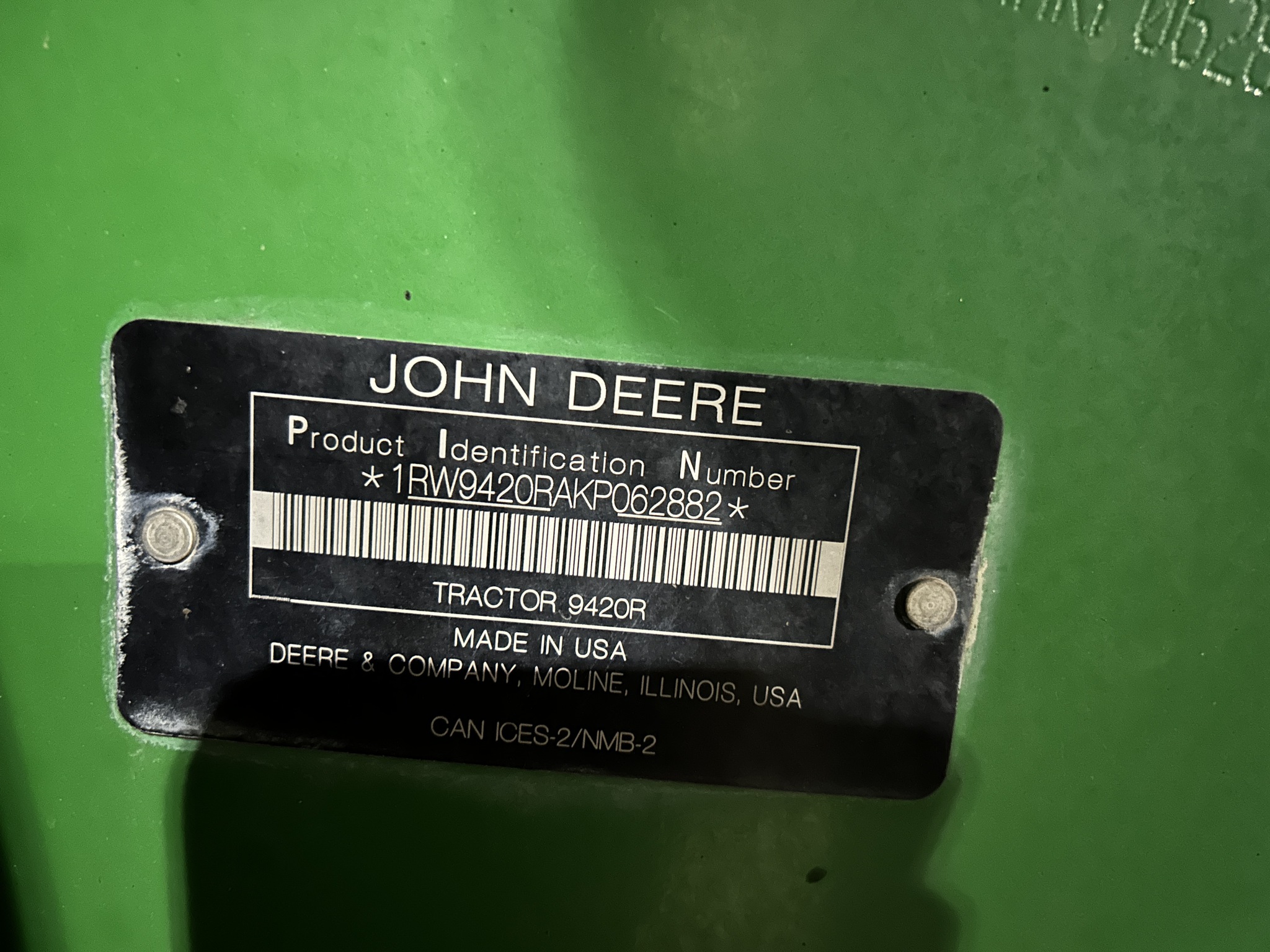  2019 John Deere 9420R at Heritage Tractor in Roanoke, IL