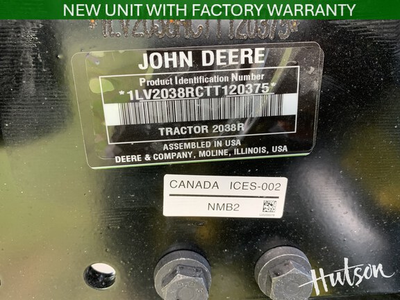 Photo of 2026 John Deere 2038R