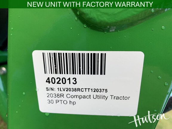 Photo of 2026 John Deere 2038R