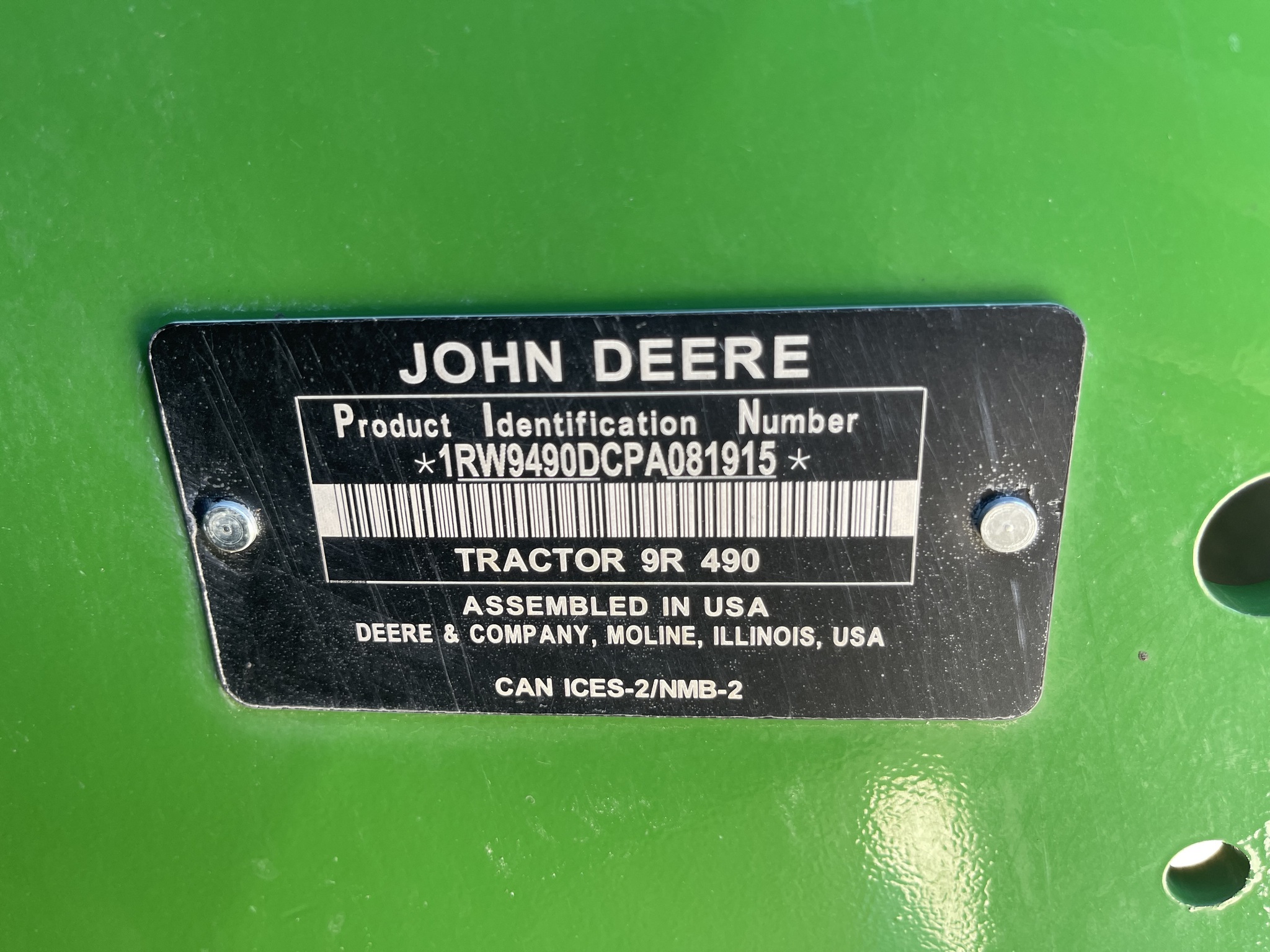  2023 John Deere 9R 490 at Heritage Tractor in Brimfield, IL